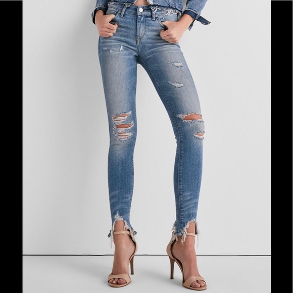 Lucky Brand Denim - Lucky Brand Distressed Ava Skinny Cropped